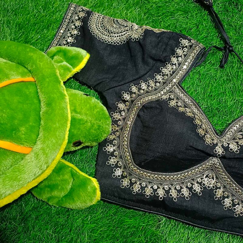 Vichtra Silk Embroidery Blouse