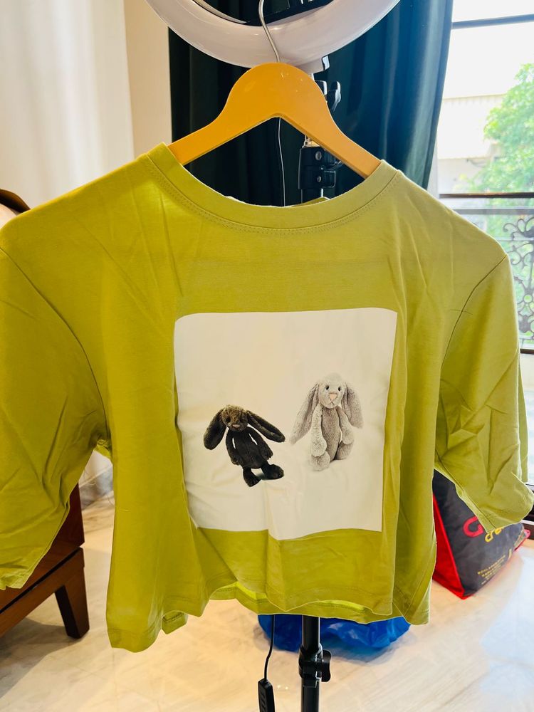 Cute Bunny Print Tee