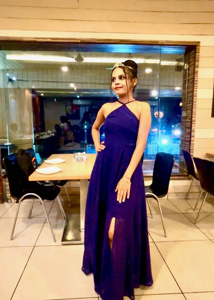 Elegant Purple Maxi Dress