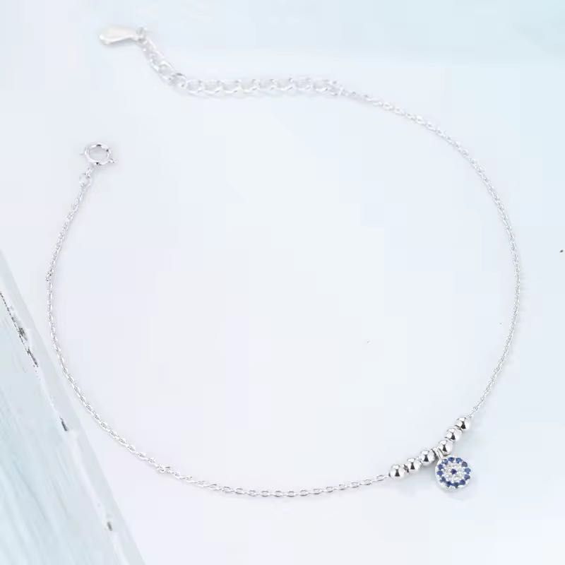 Evil Eye Bracelet Sterling Silver