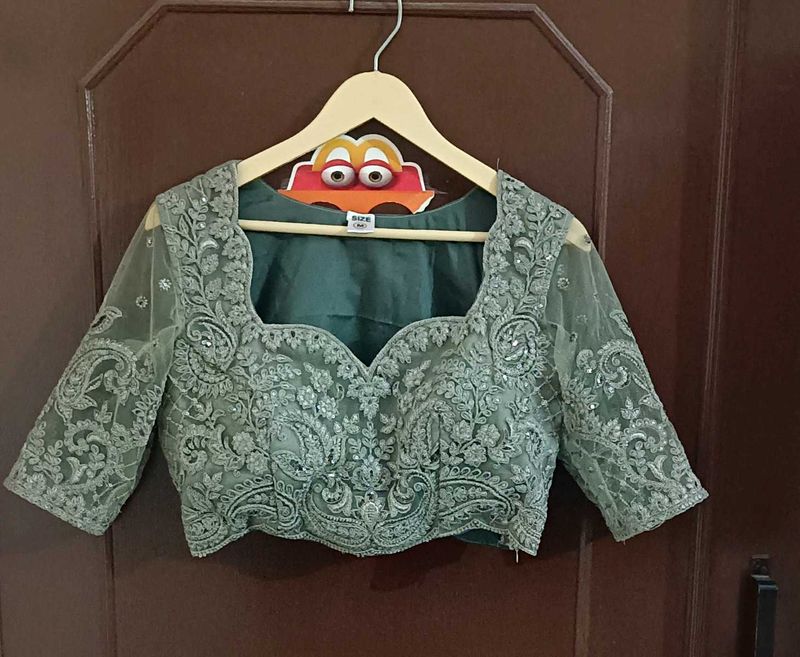 Designer Teal Green Festive Saree