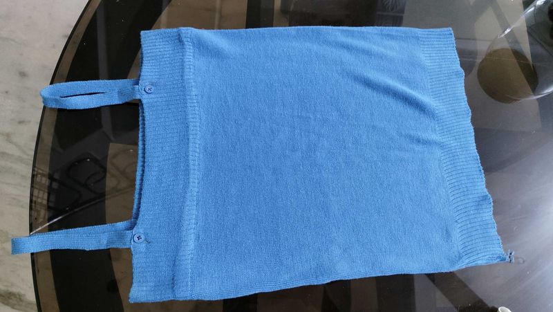 Blue y2k Tank Sweater