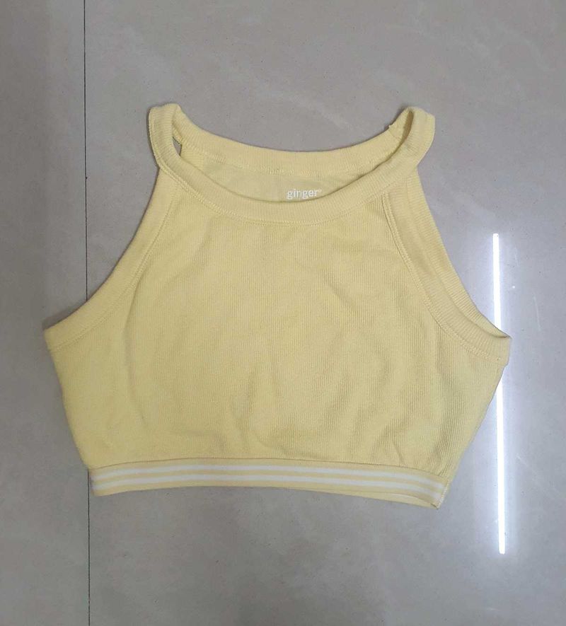 Yellow Crop Top/ Bralette
