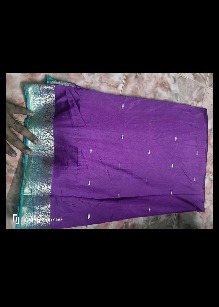 Purple Banarasi Silk Saree