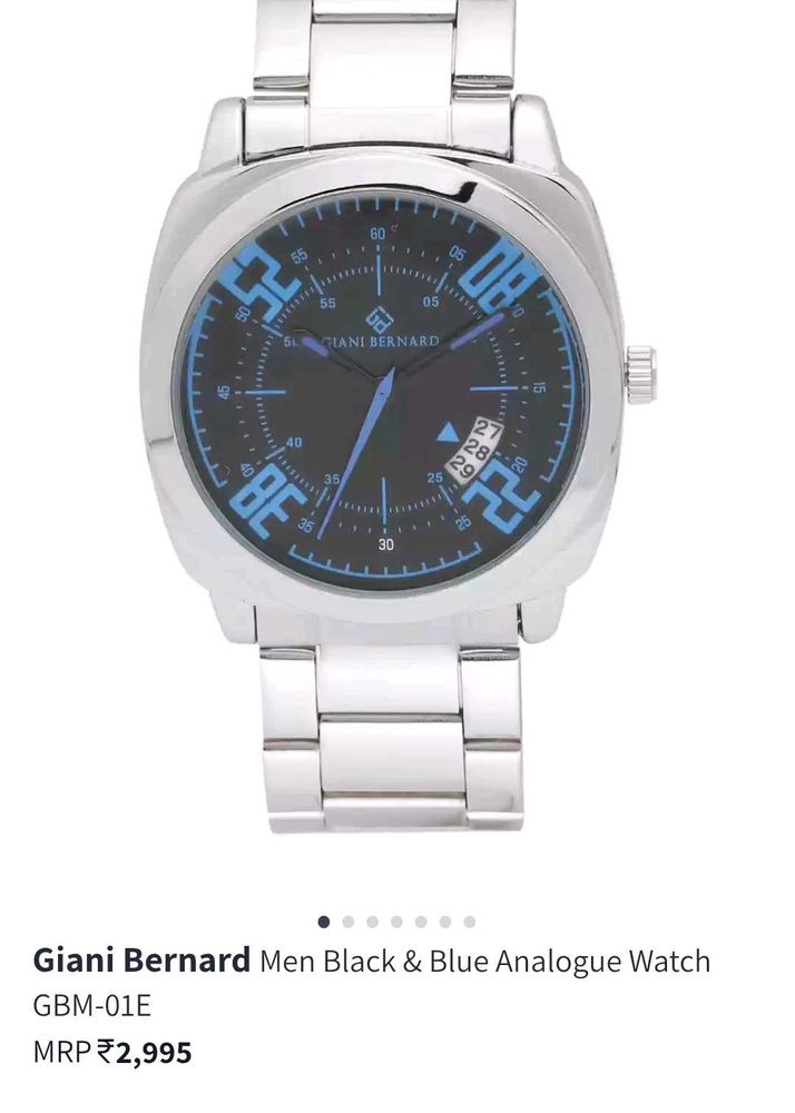 Giani Bernard Black And Blue Anaglue Watch