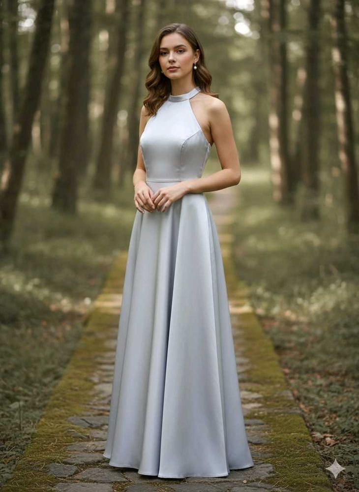 Elegant Halter Neck Gown