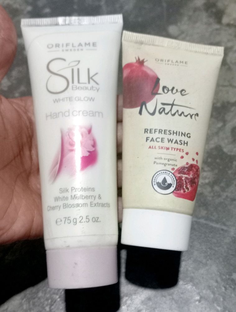 Hand Cream And Face Wash Combo