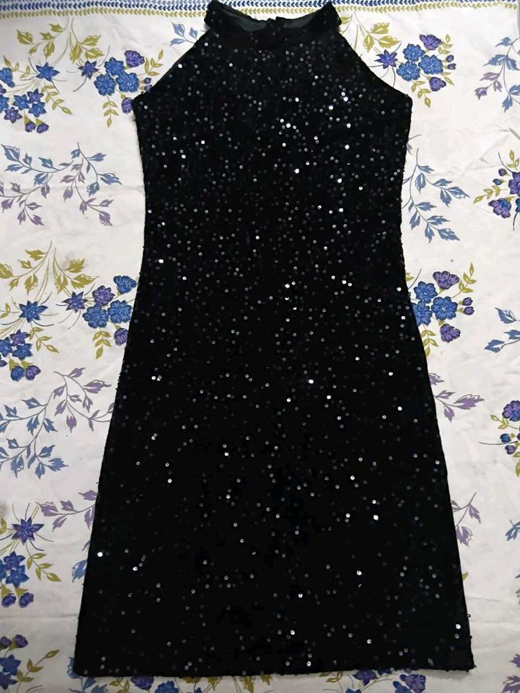 Sparkling Black Party Dress