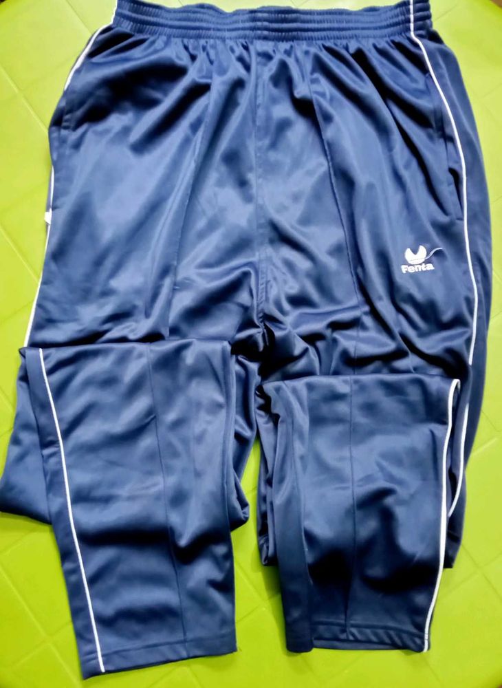 Blue  And Black Track Combo Pants
