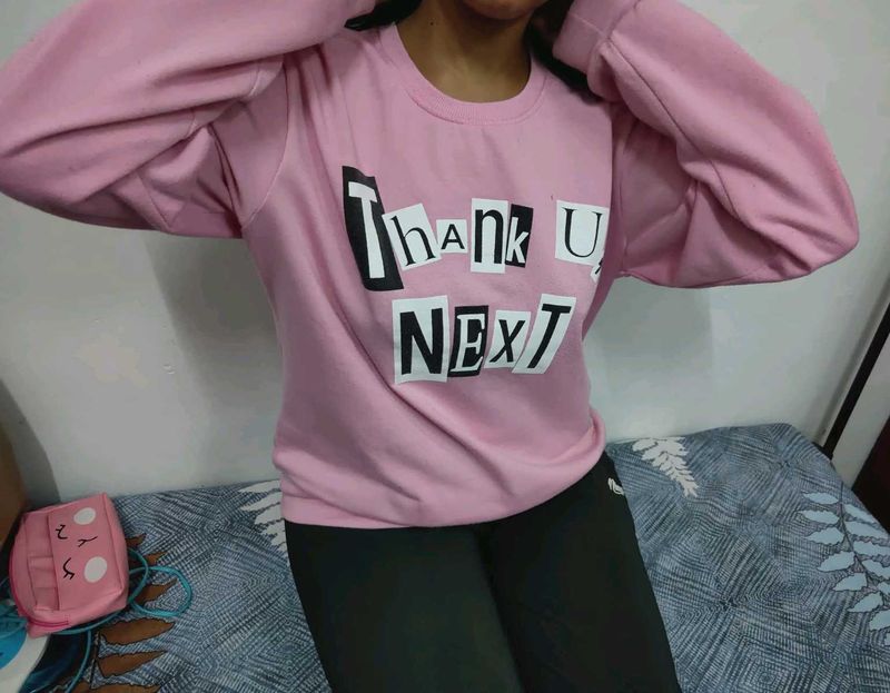 Pink &#39;Thank U, Next&#39; Sweatshirt