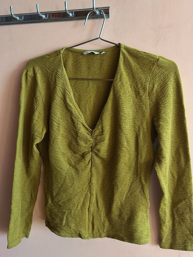 Textured Green Top