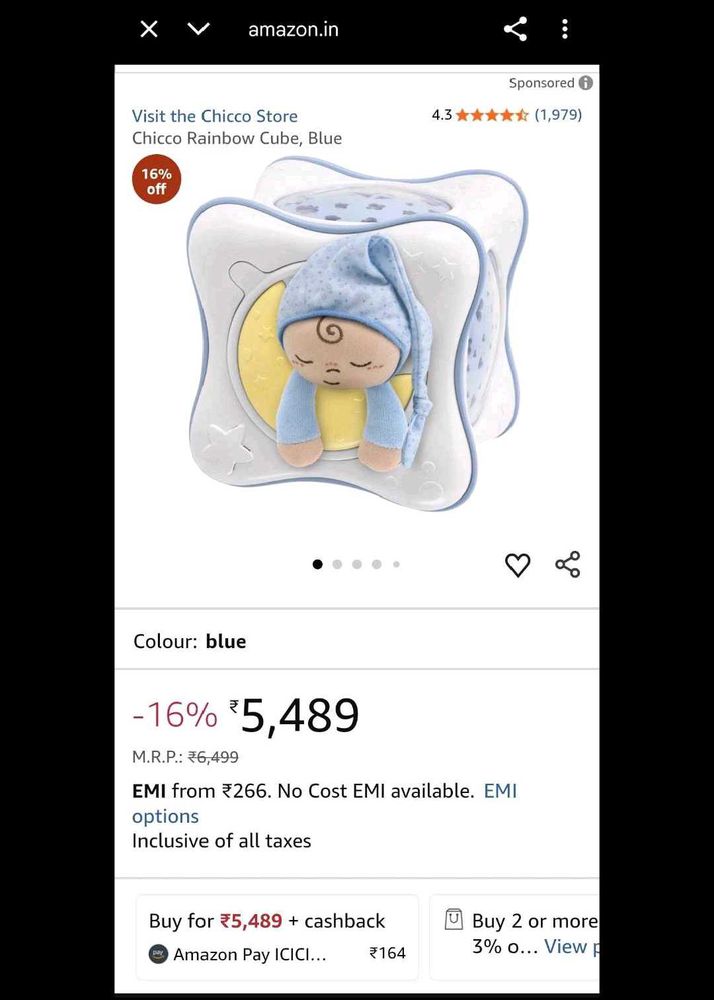 (Chicco Rainbow 🌈 Cube )