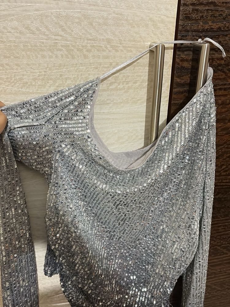 Sparkling Silver Top