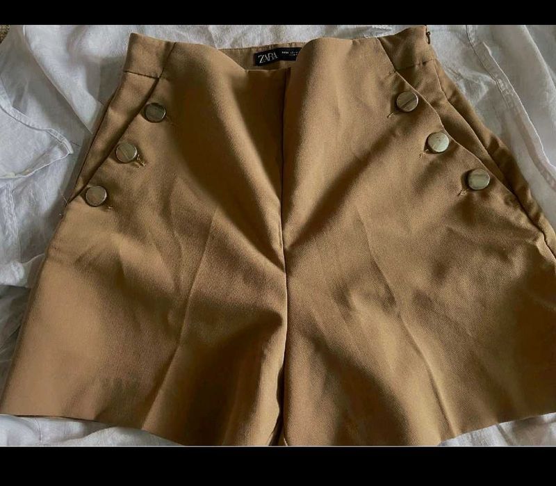 Zara Button Detail Shorts