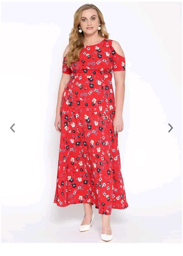 Red Floral Dress