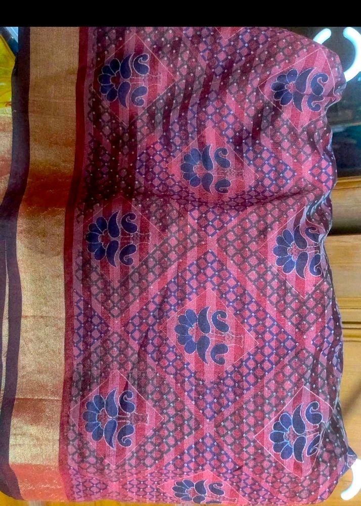 Elegant Floral Saree