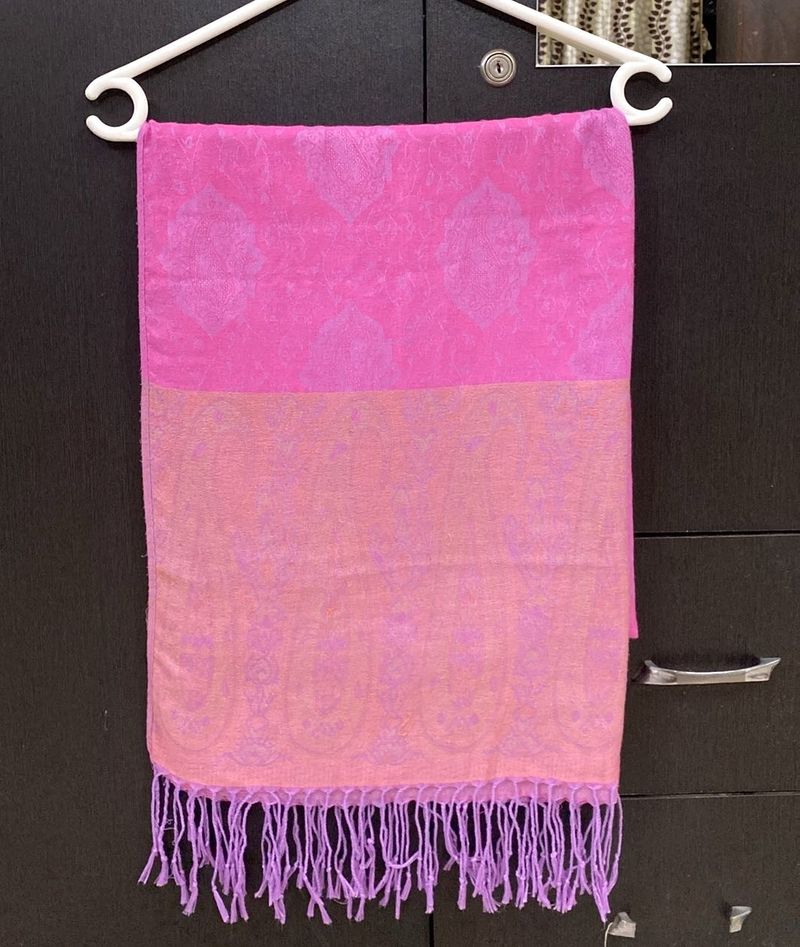 Pink &amp; Peach Paisley Scarf