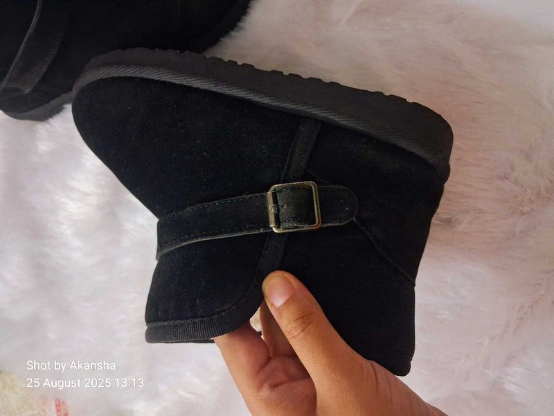 Black Buckle Boots From Hopscotch
