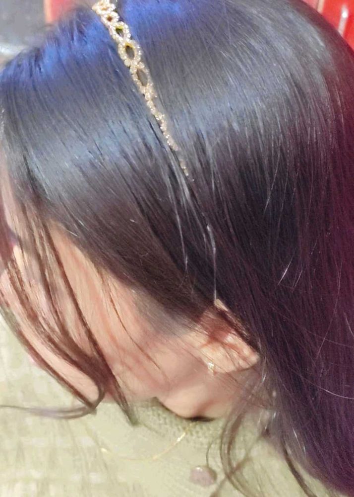 This Is a Golden Shiny Headband.