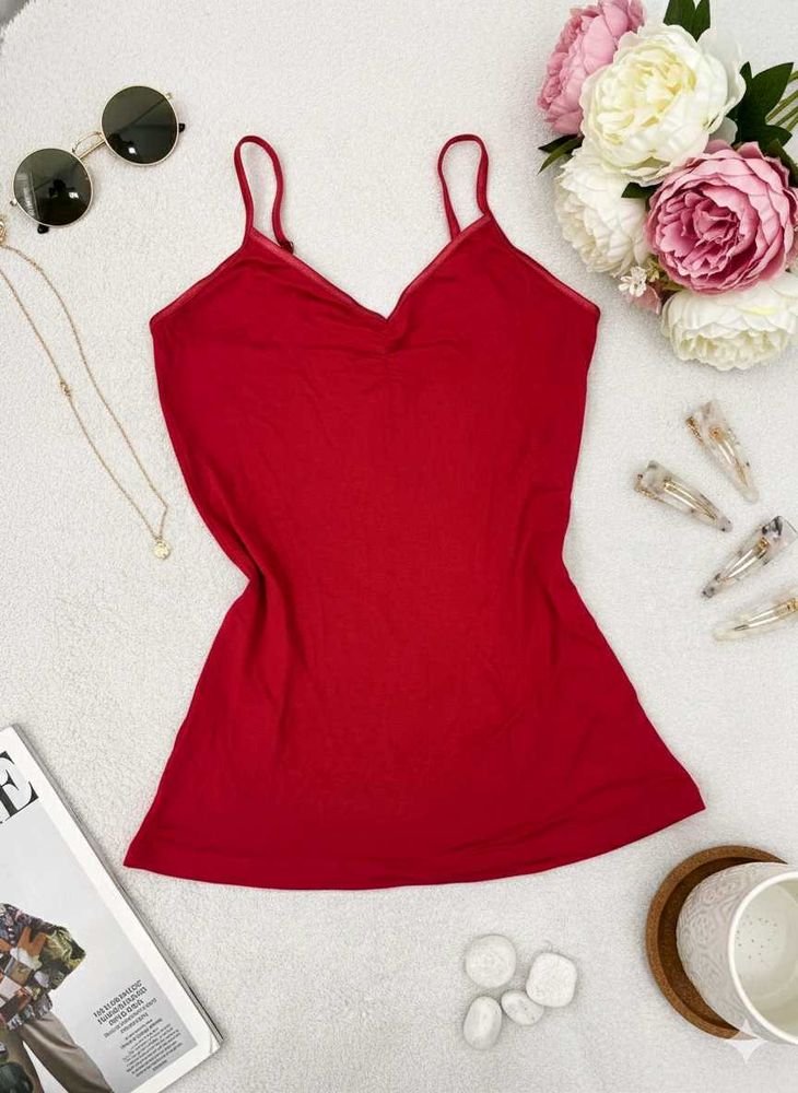 Red Sleeveless Tank Top