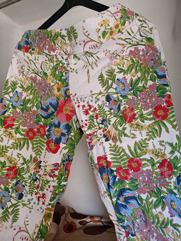 Floral Print Pants