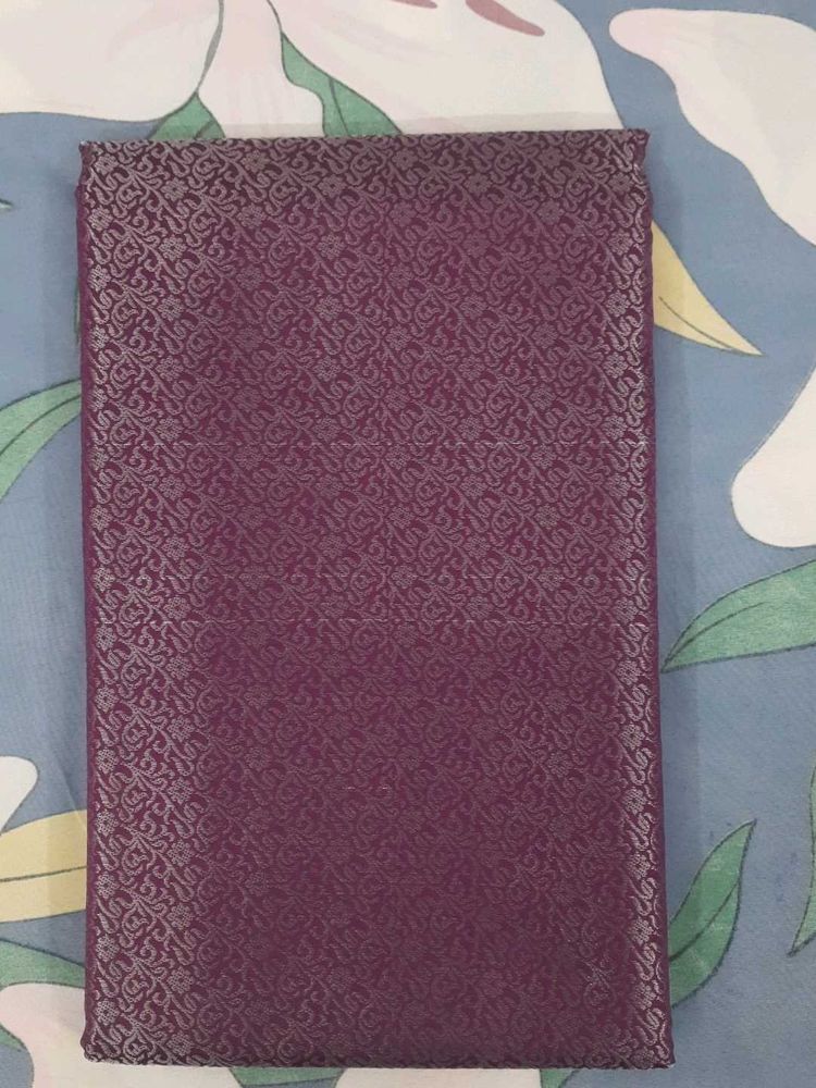 Banaras Saree With Blouse ( Silver)