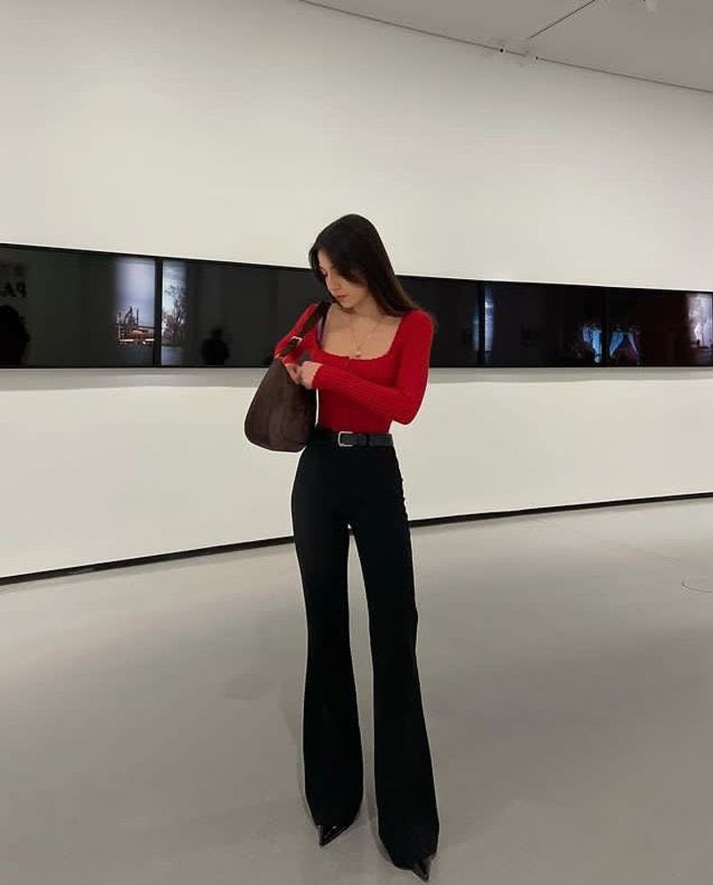 Vero Moda Pintresty Bootcut Flared Pants