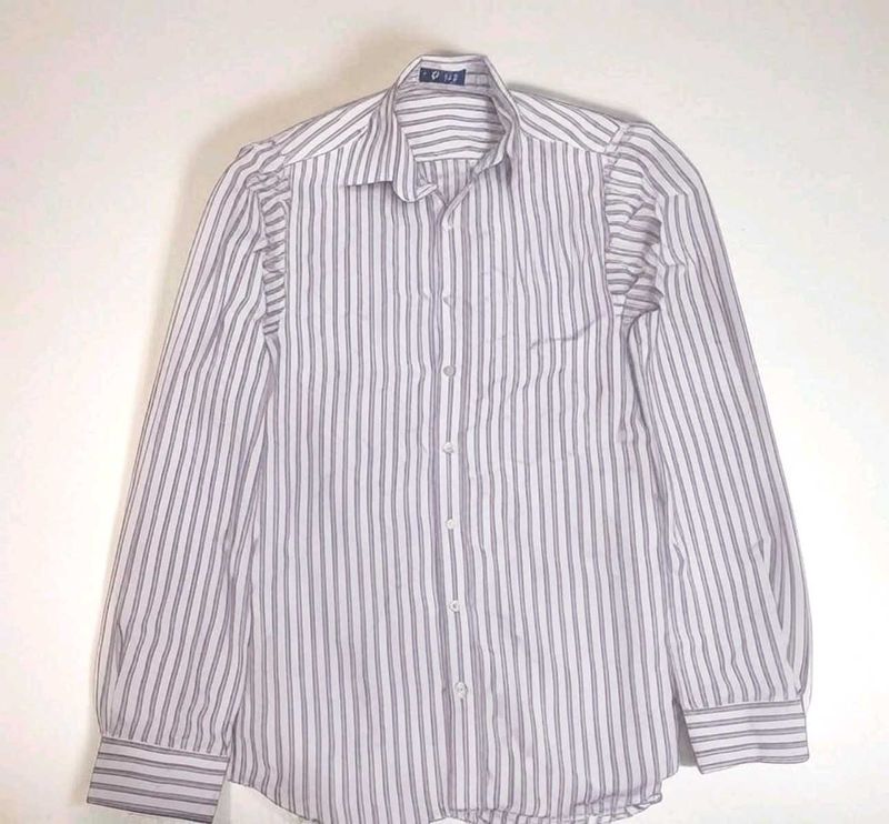 Striped Button-Down Shirt