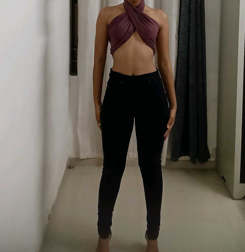 Black Jeggings UK Size 10