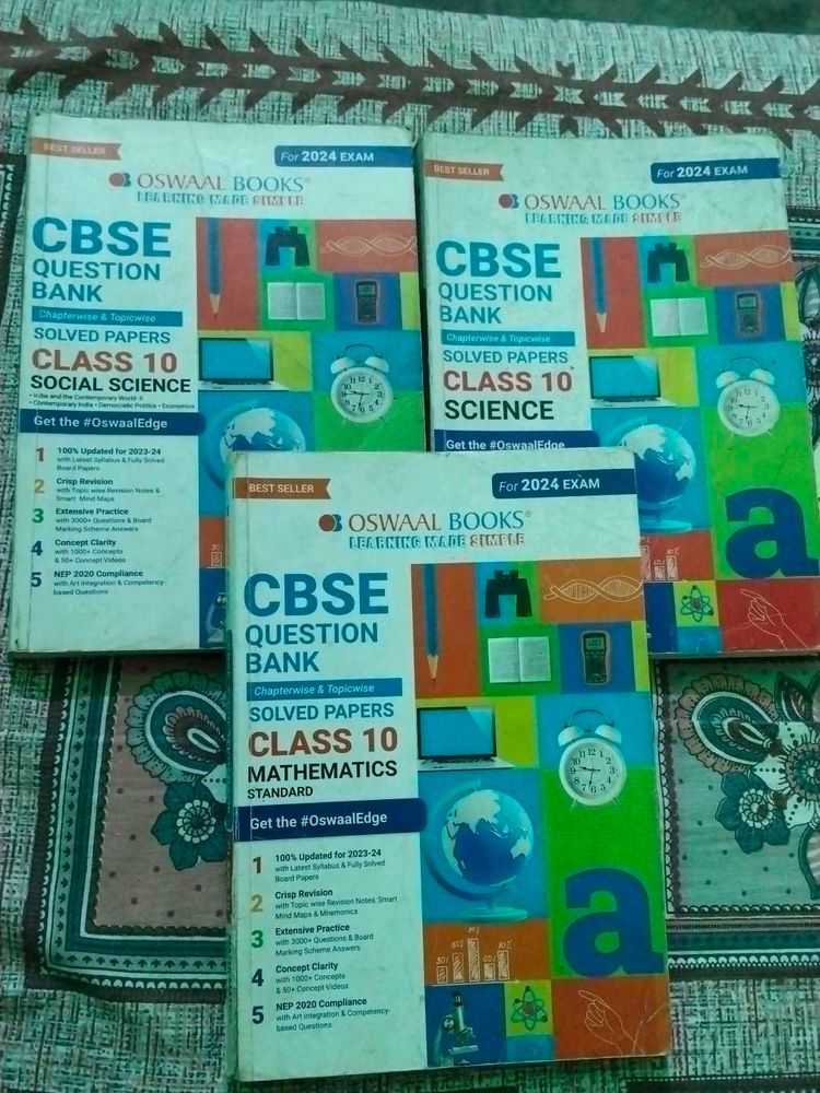Oswaal CBSE Class 10 Question Bank (Sci, SST, Math