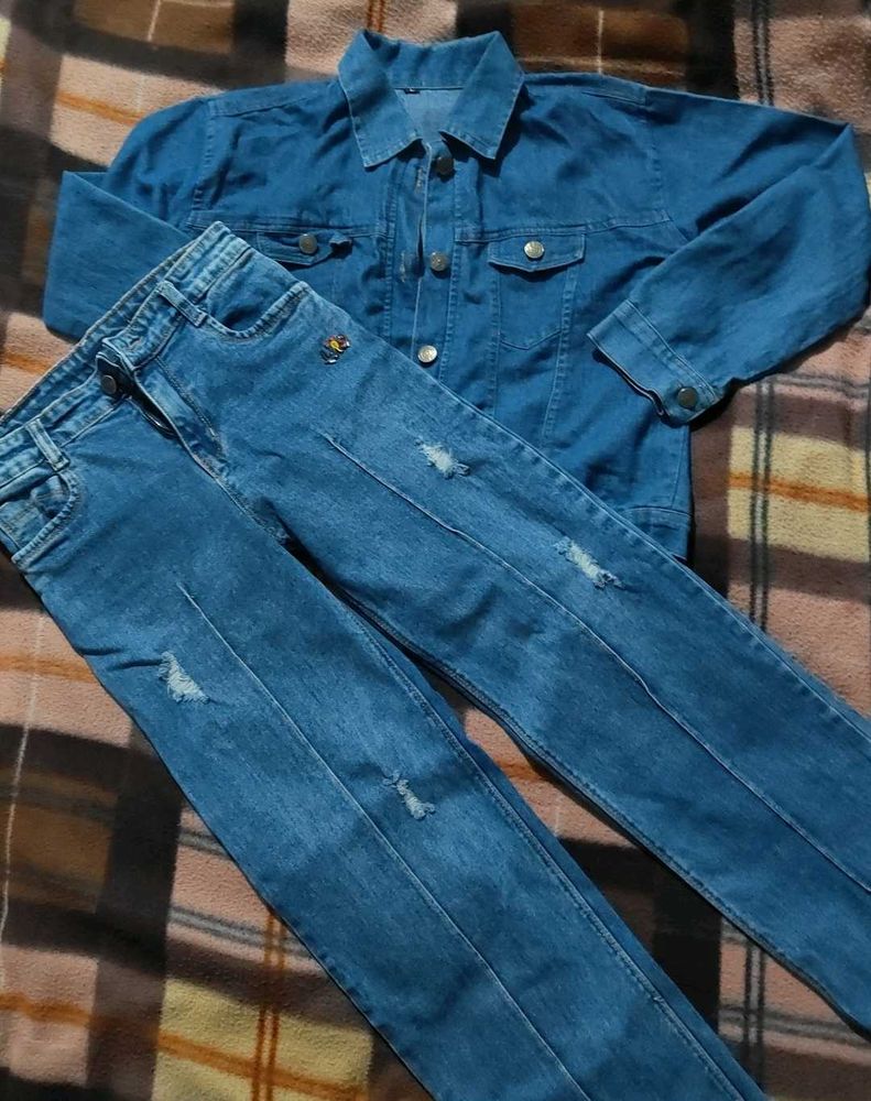 Denim Jeans And Jacket 🧥