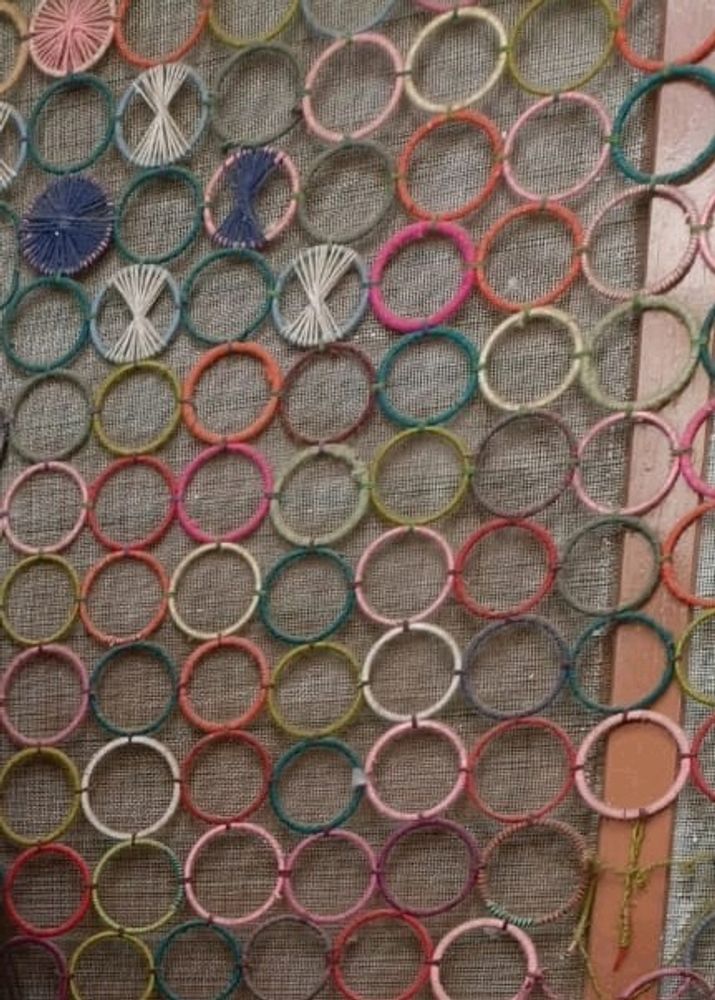 Bangles Curtain Made Of Wool