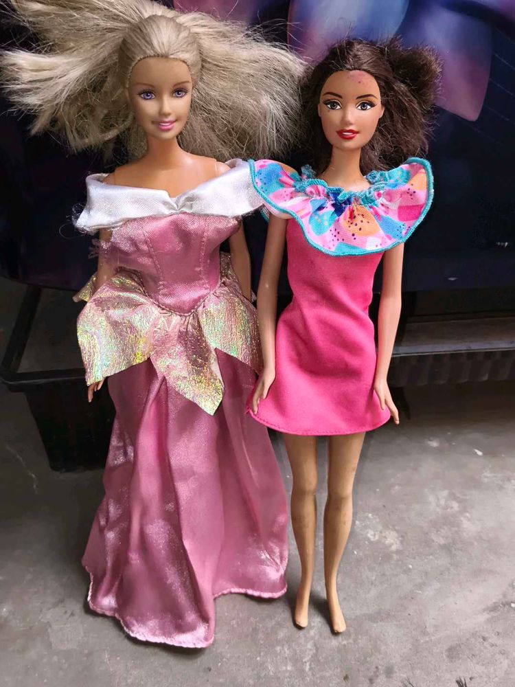 Two Barbie Dolls