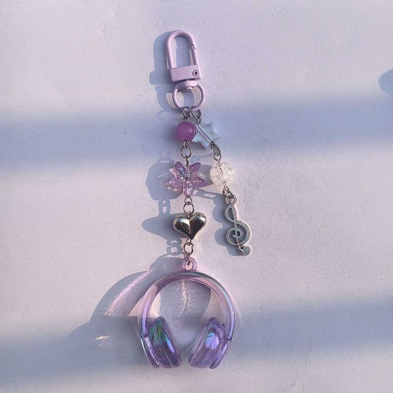 Headphone Keychain Charm