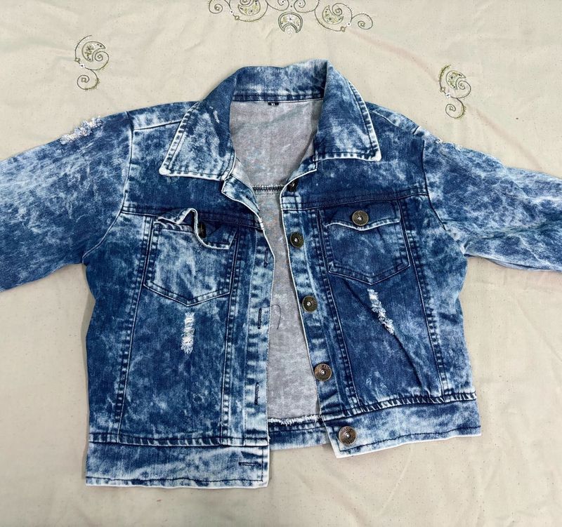 Crop Denim Jacket (rugged)