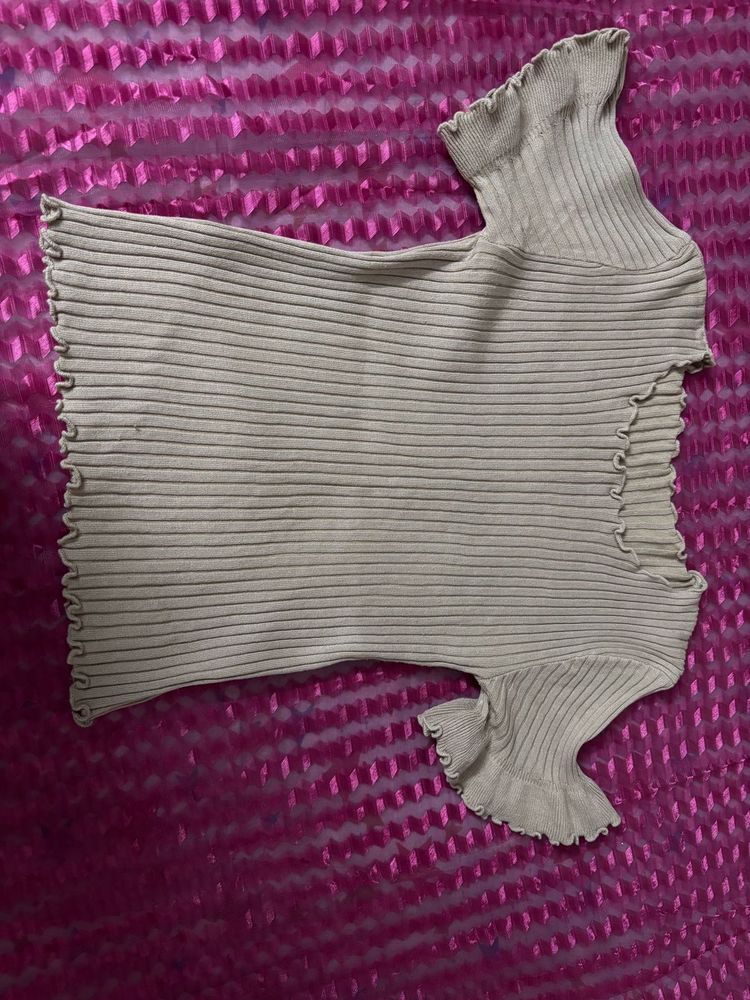 Cute Ribbed Crop Top