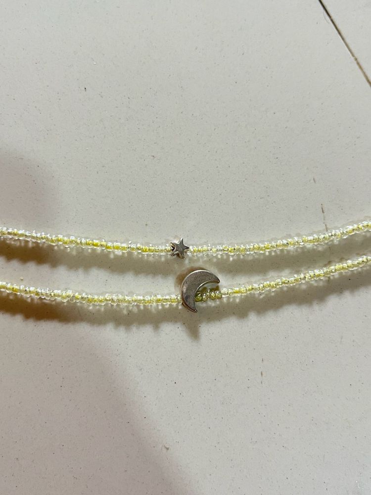 Beaded Star &amp; Moon Bracele