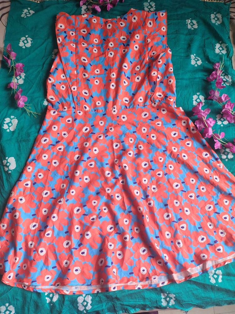 Floral Print Fit &amp; Flare Dress