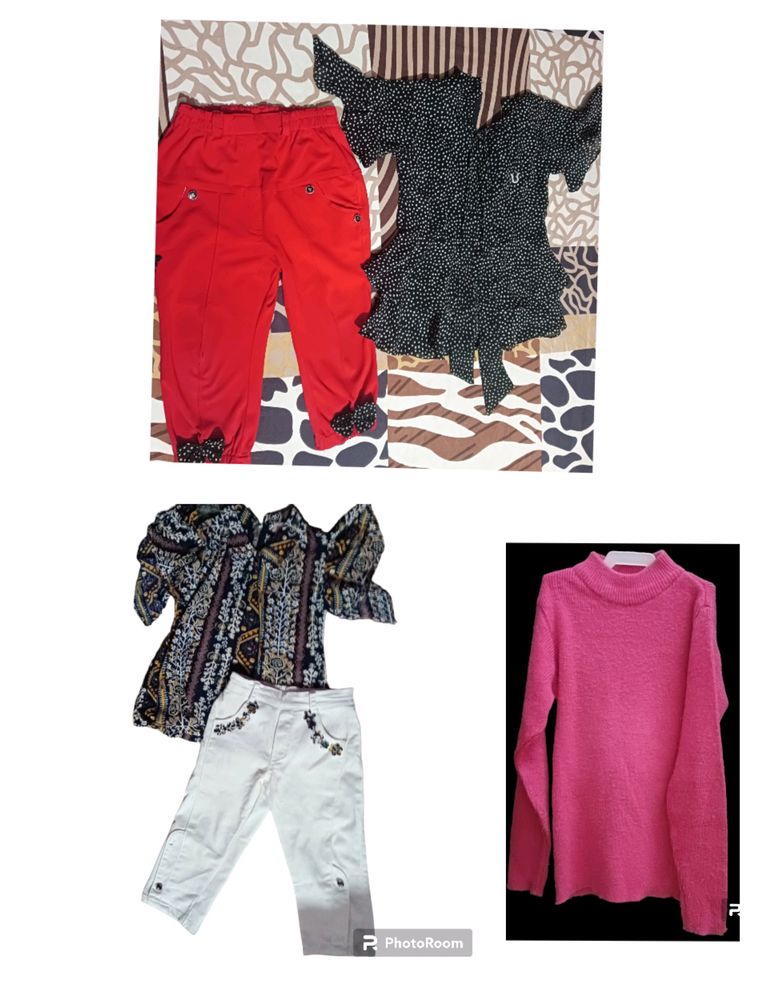 2 Baby Dress Topper And Capri Nd Winter Wear Hot Inner