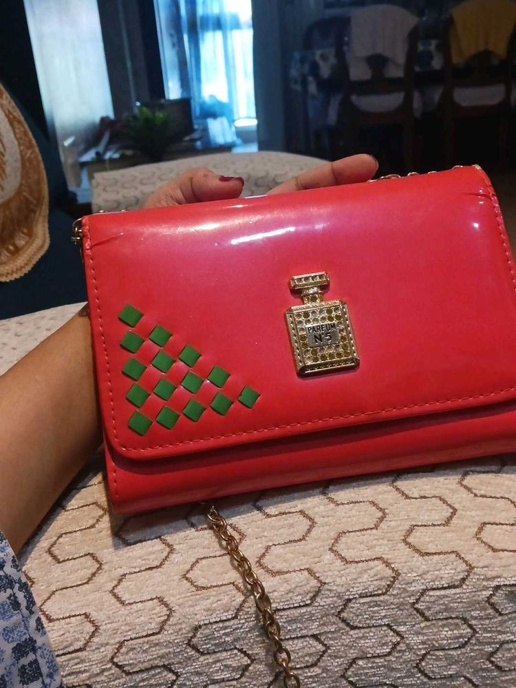 Cute Clutch with Perfume Detail