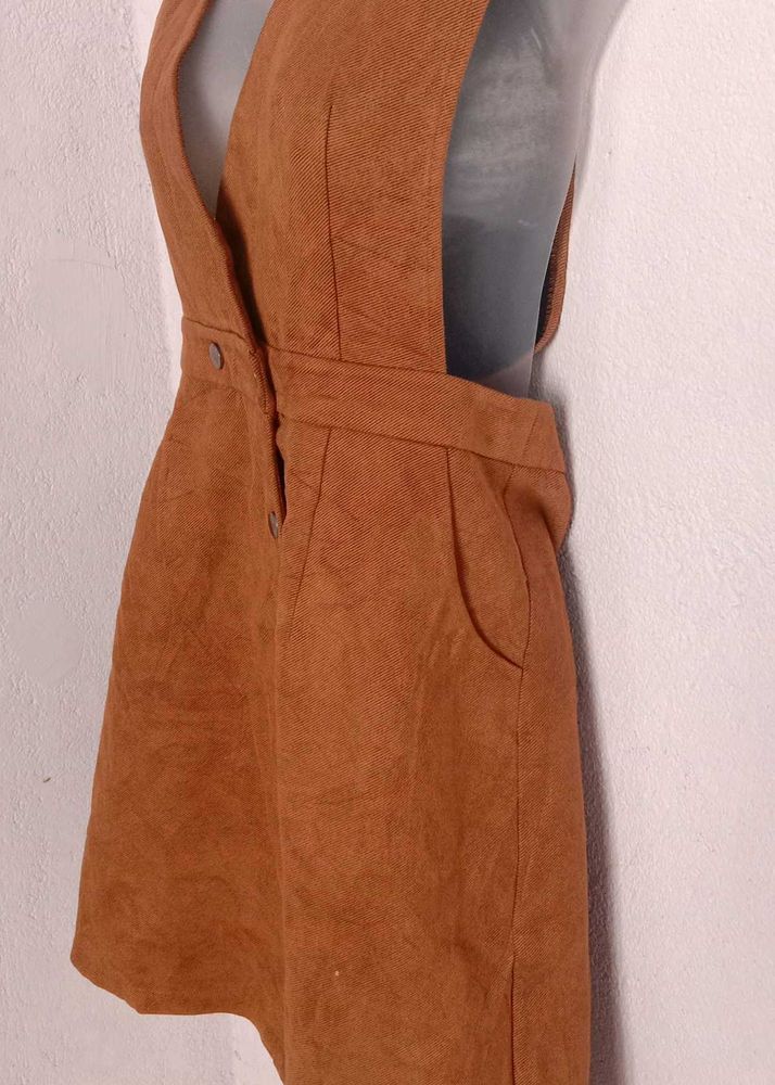 Corduroy Overall Mini Winter Dress