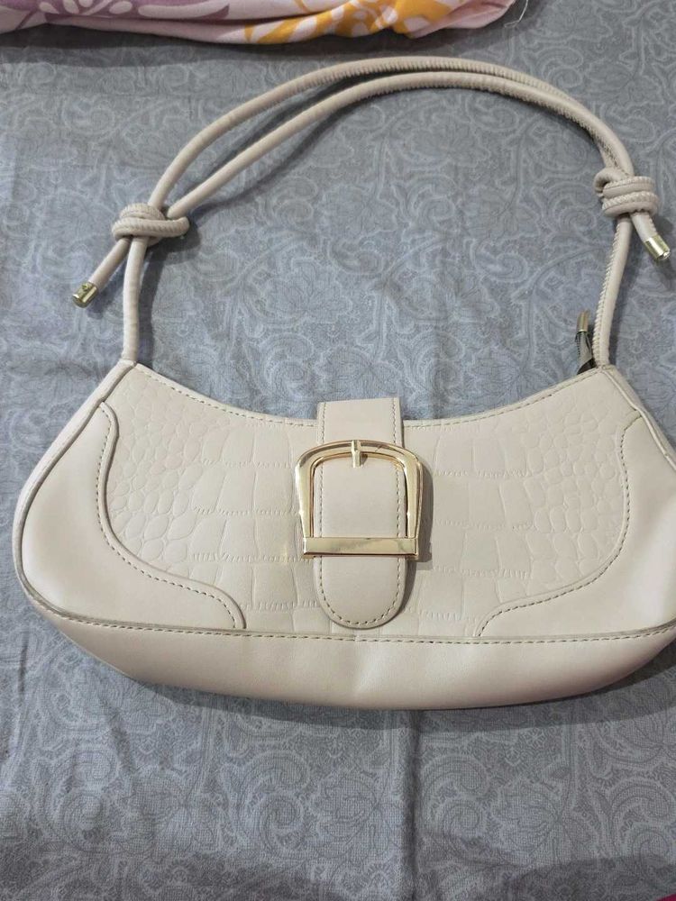 Chic Ivory Shoulder Bag