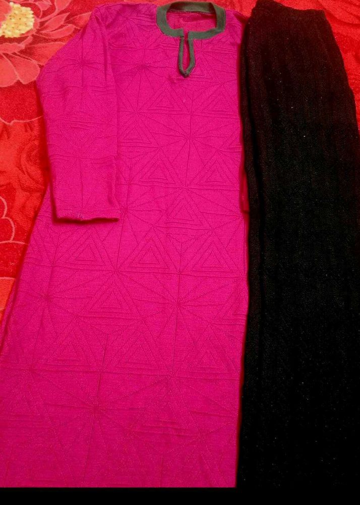 woollen Kurta Set