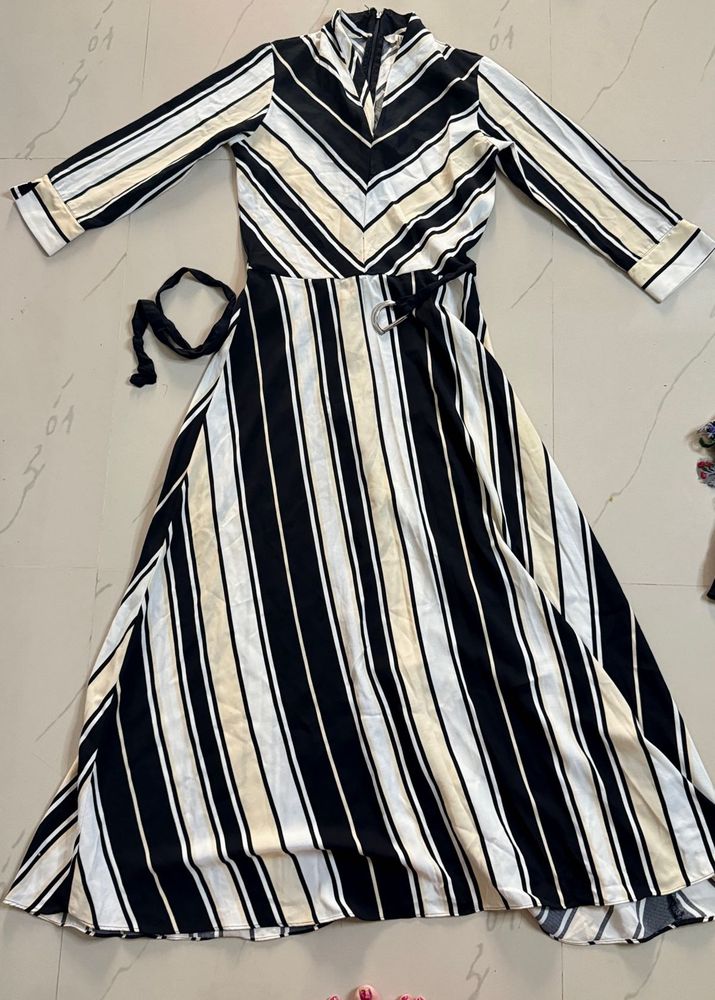 Striped Midi Dress