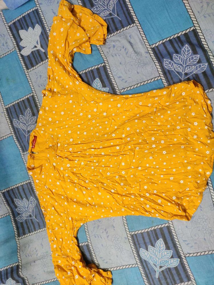 Yellow Floral Top