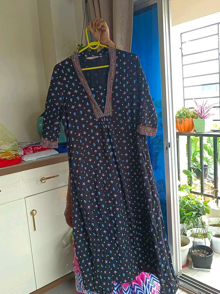 Floral Print Kurta