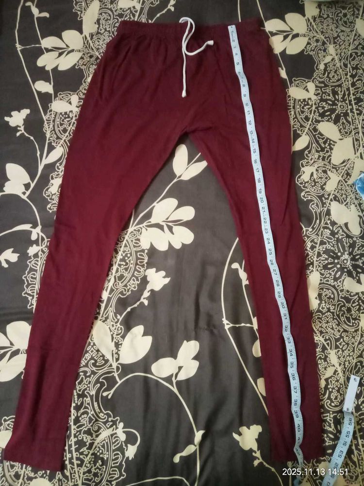 Maroon Casual Pants