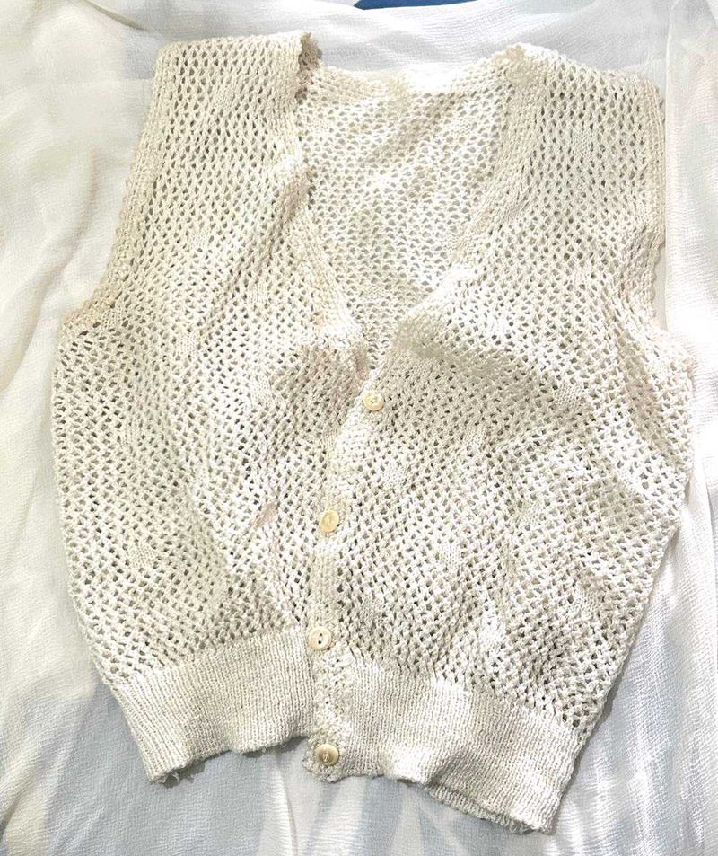 Crochet Knit Vest