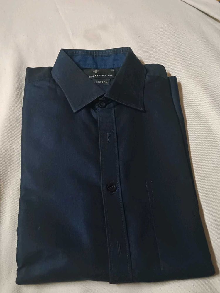 Navy Blue Partywear Shirt