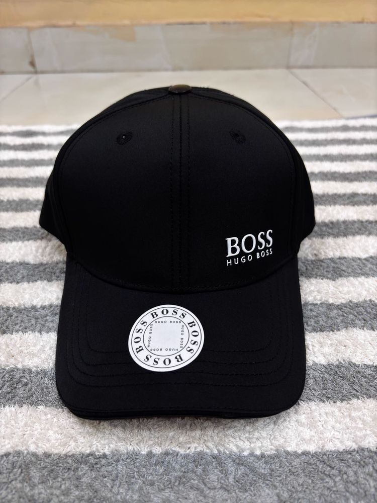 BOSS Embossed Unisex Black Baseball Cap